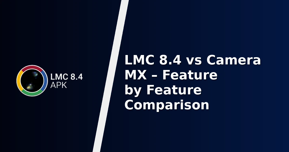 LMC 8.4 vs Camera MX – Feature by Feature Comparison